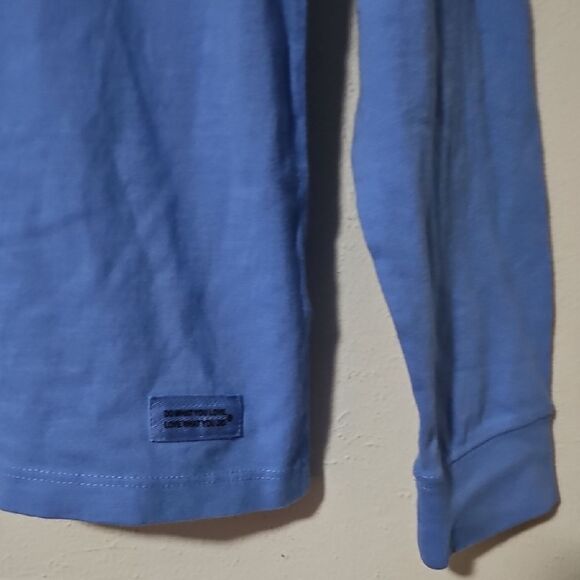 Life Is Good Woman Long Sleeve Shirt in Blue S - Picture 4 of 6